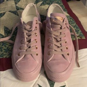 Brand new Without box Pink suede sneakers